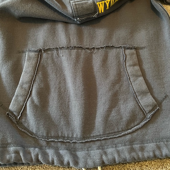 Women’s Wyoming Hoodie. Thick, heavy hoodie. Size Small. Gray in color. - Picture 3 of 5